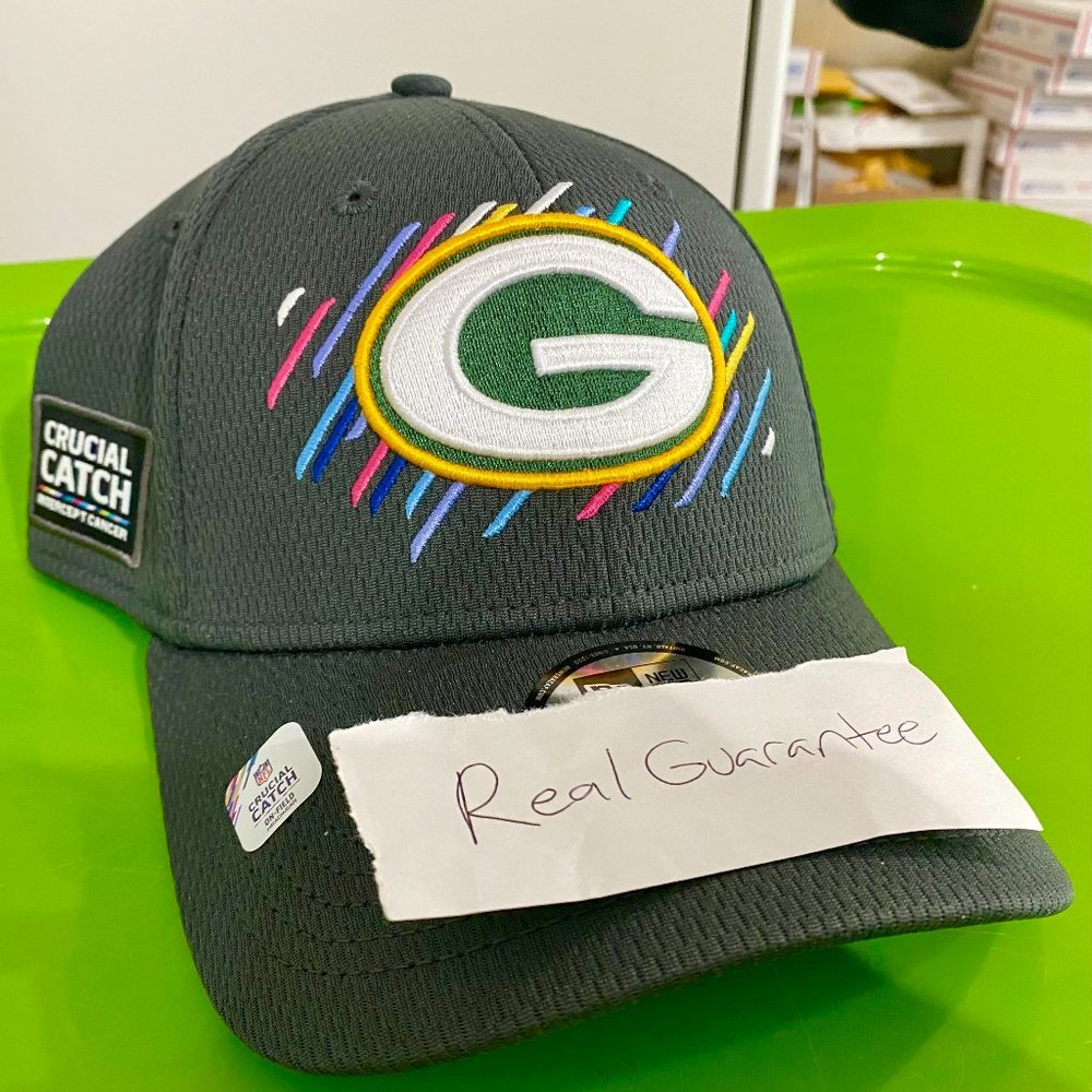 2021 Men Green Bay Packers New Era NFL Crucial Catch 39THIRTY Flex Hat BCA Cap